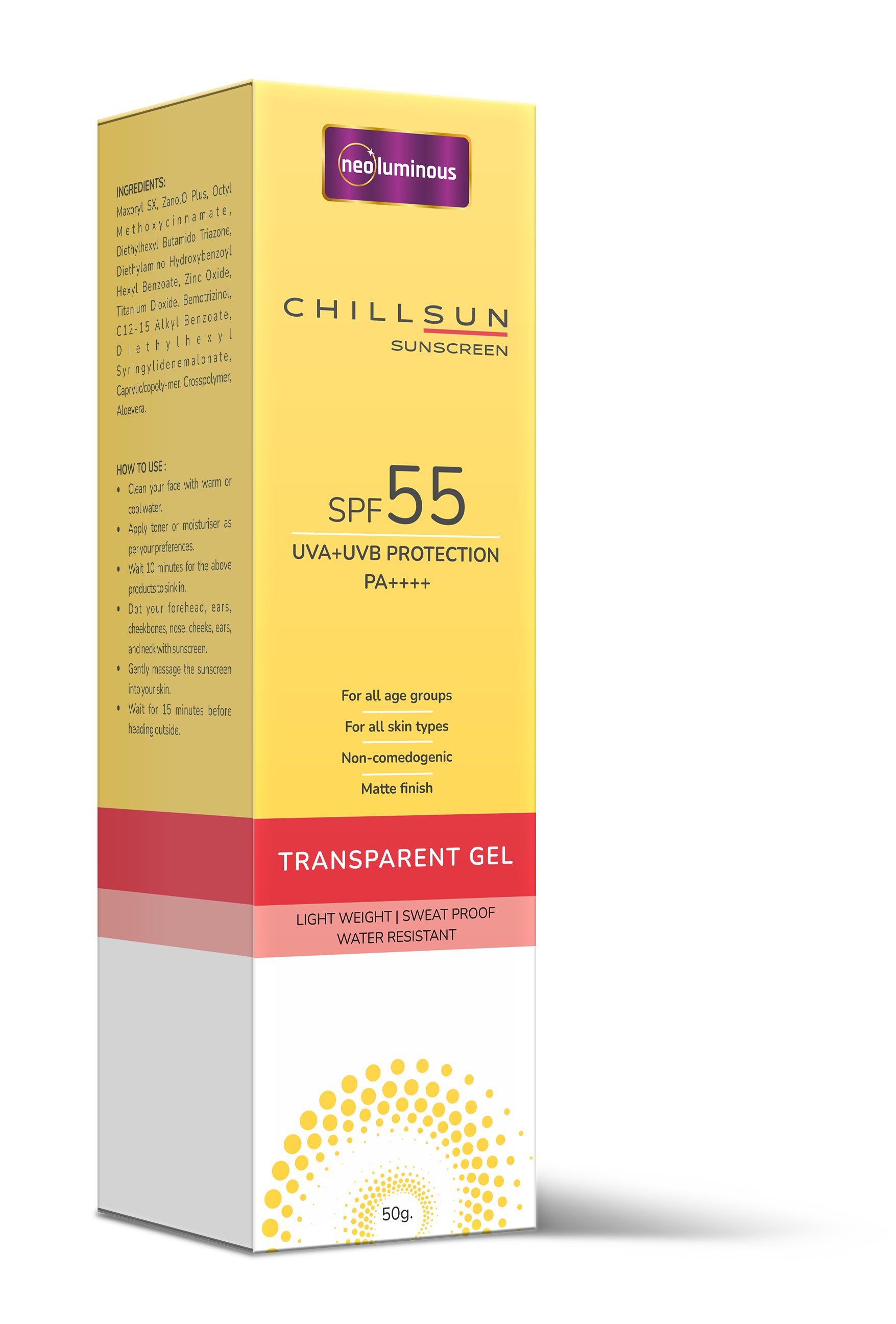 CHILLSUN Transparent Gel Box